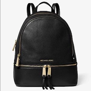 Michael Kors Rhea Zip Pebble Leather Backpack
